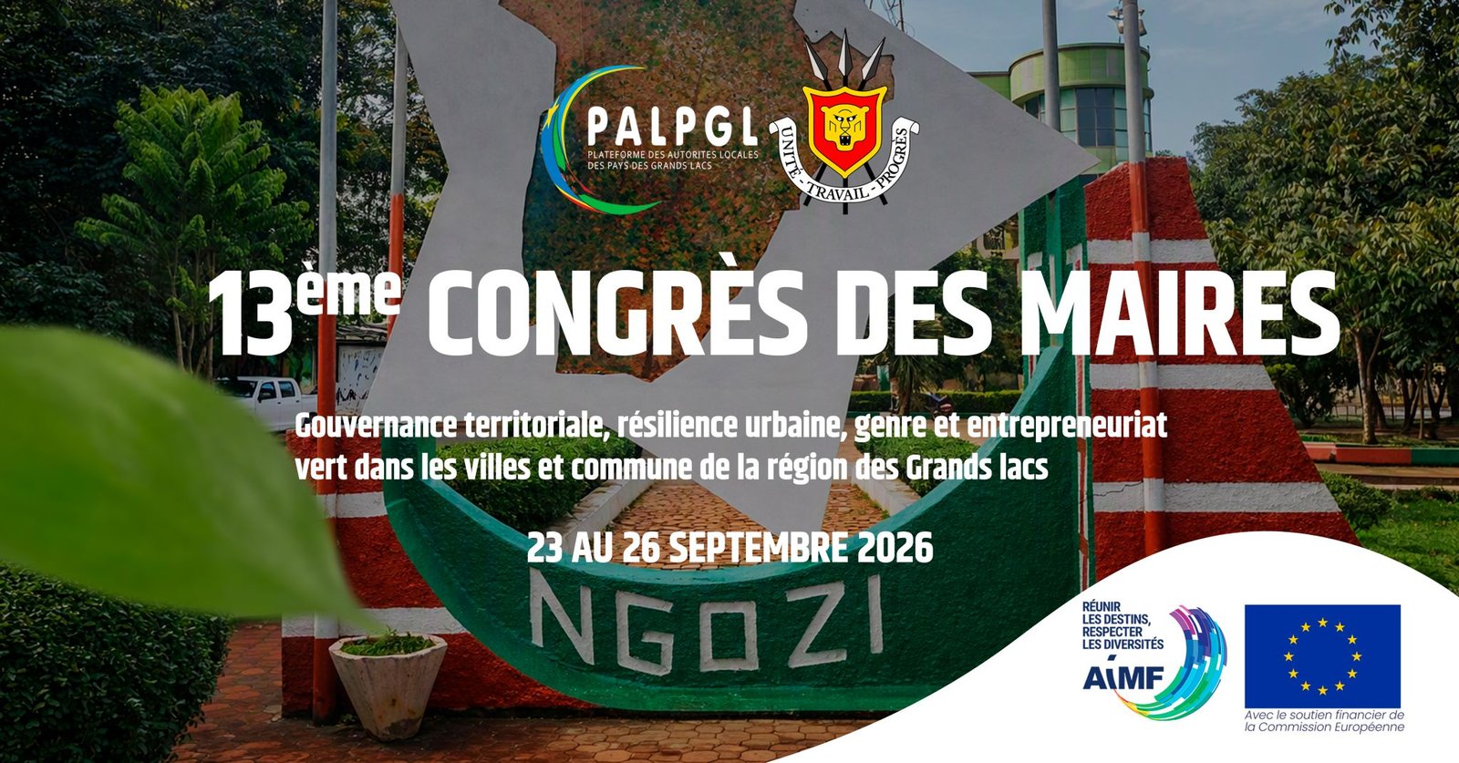 Ngozi au cœur de la gouvernance des Grands Lacs : le 13e Congrès des maires attendu du 23 au 26 septembre